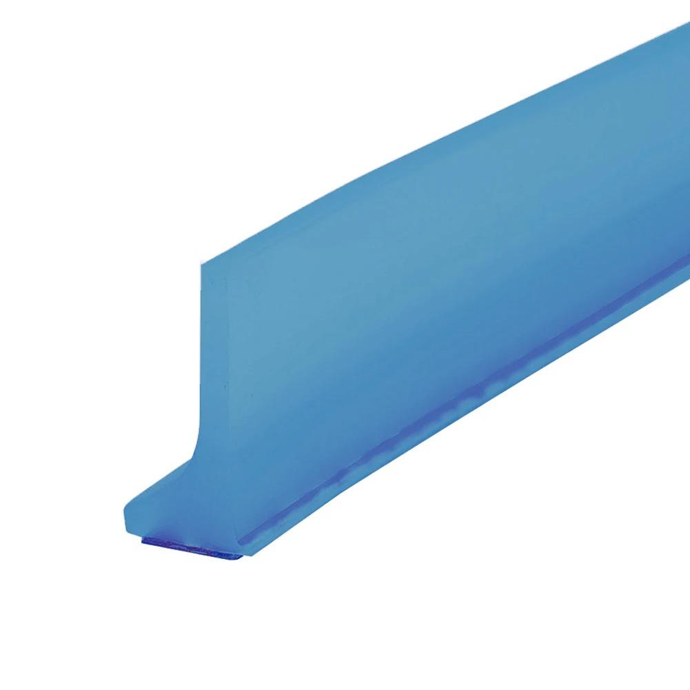 1pc 2m/78.74in Shower Threshold Water Guard Dam Bottom Seal for Bathroom Glass Shower Door Strip Dry and Wet Separation Caulk Se