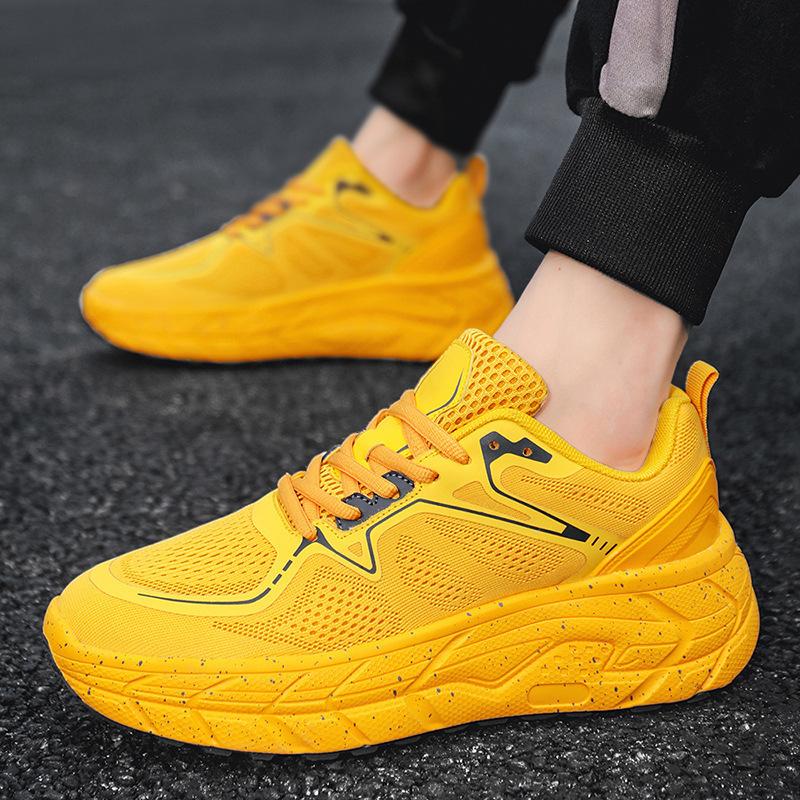 

2024 new men s and women s fashion rebound marathon long running shoes ThenewMensshoes 46 жовтий