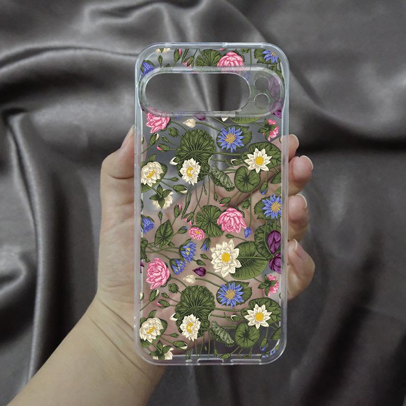 Fashion Flowers Retro Rose Phone Case for Google Pixel 9 Pro XL 8 7 6 Pro Pixel 8A 7A 6A XL 5G Peony Vintage Soft TPU Cover