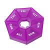 Weekly Pill Organizer with 7 Compartments Portable Travel Pill Case Once Daily Medication Dispenser Capsule Pill Management Storage Box