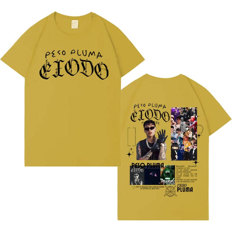 Singer Peso Pluma Fashion Graphic Tshrits Mens T Shirt Harajuku Oversized Short Sleeve High Quality Crewneck T Shirts Streetwear