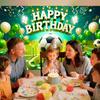 Nuxovilar Soccer Birthday Banner - Sports Theme Party Backdrop with Balls, 71x43 Inch Large Decor for Boys, Kids, Yard Sign, Reble Stadium Background
