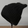 Angora rabbit fur hat autumn and winter knitted plush cat ear shape warm cute ladies casual hat