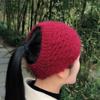 Autumn Winter Warm Knit Headband  Solid Color Elastic Hairbands For Women Girls Windproof Scrunchies Neckerchief Headwear