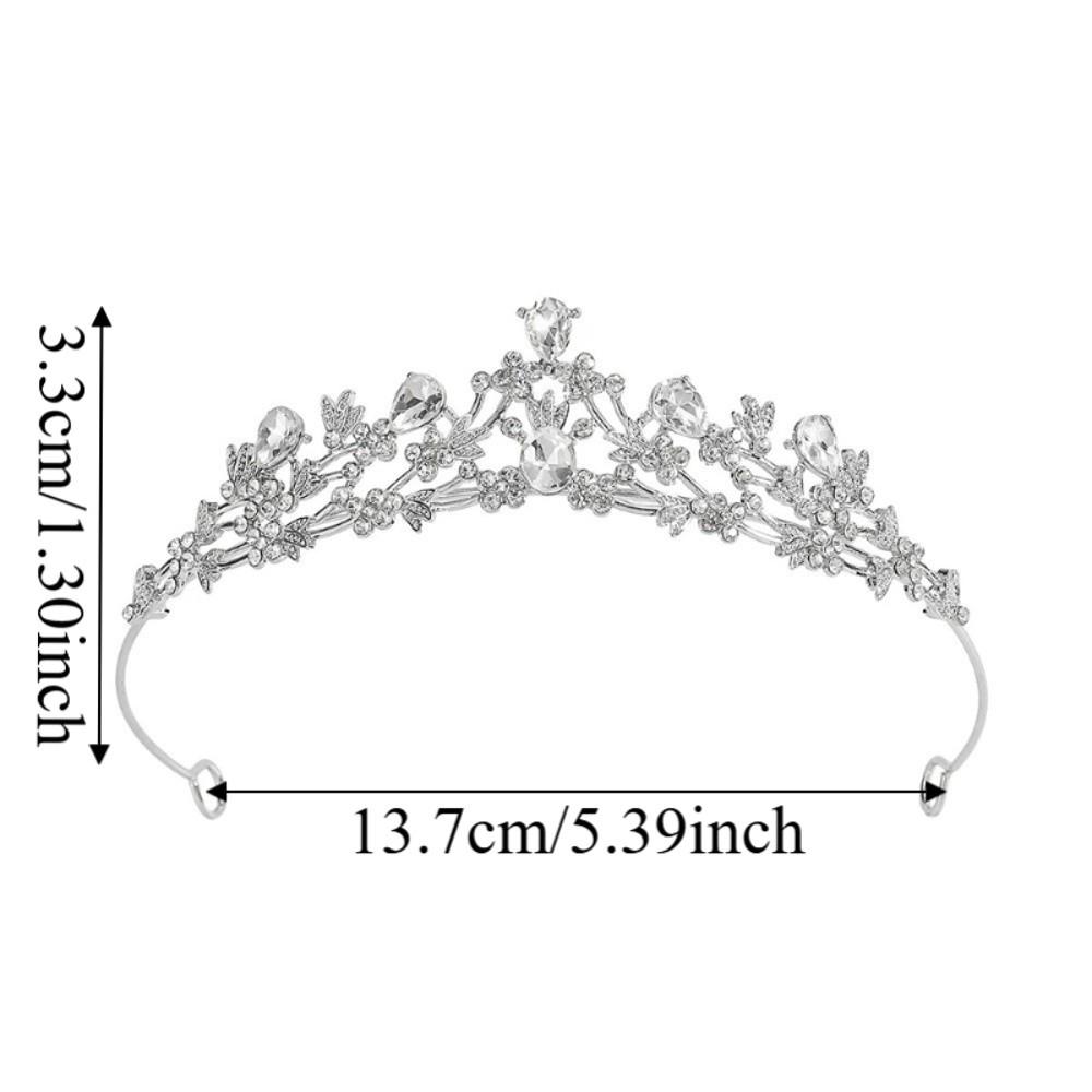 Sparkling Rhinestone Crown Headwear Adult Princess Tiara Wedding Ceremony Hair Accessories Prom