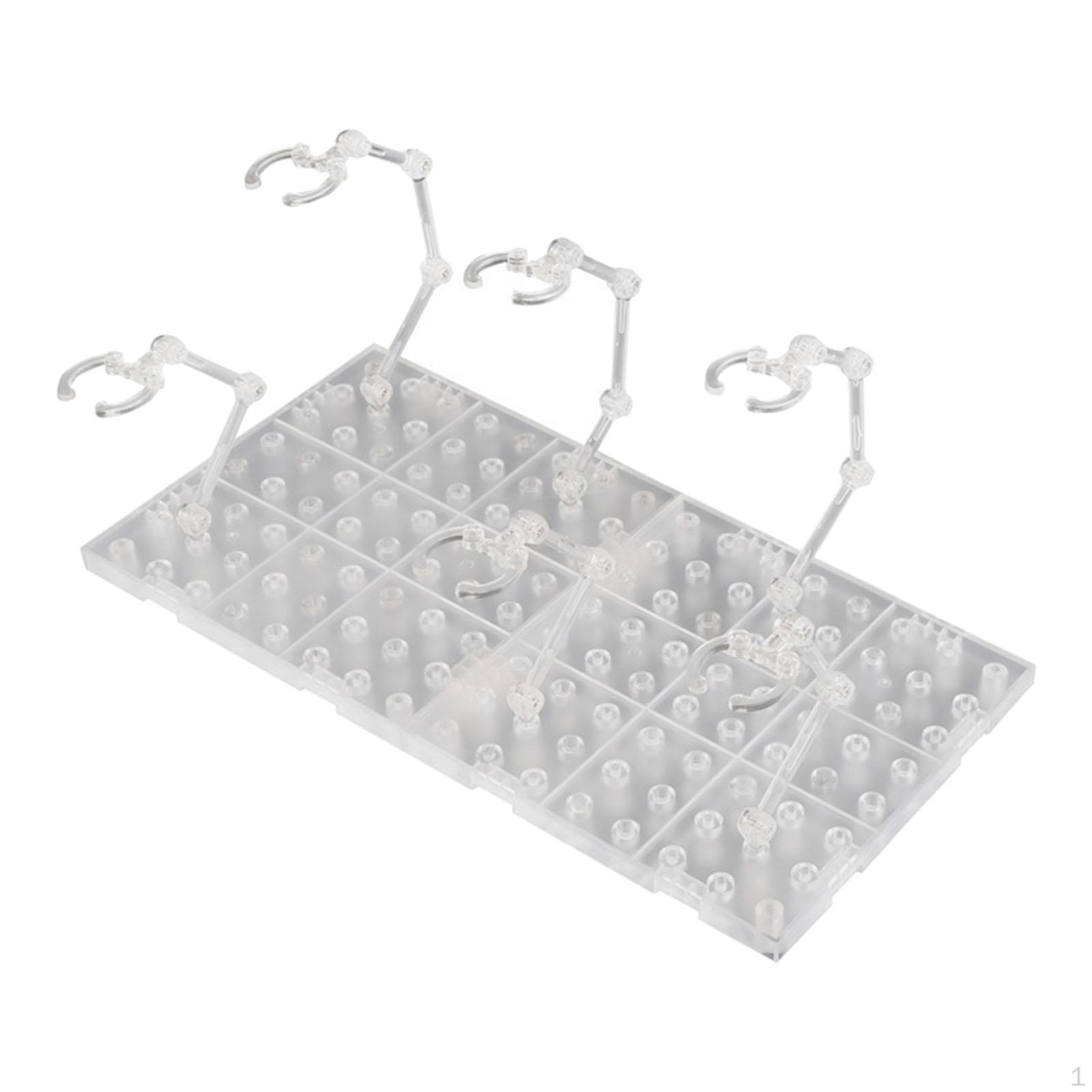 Action Figure Toys Display Stand Holder Clear 30x15x10cm