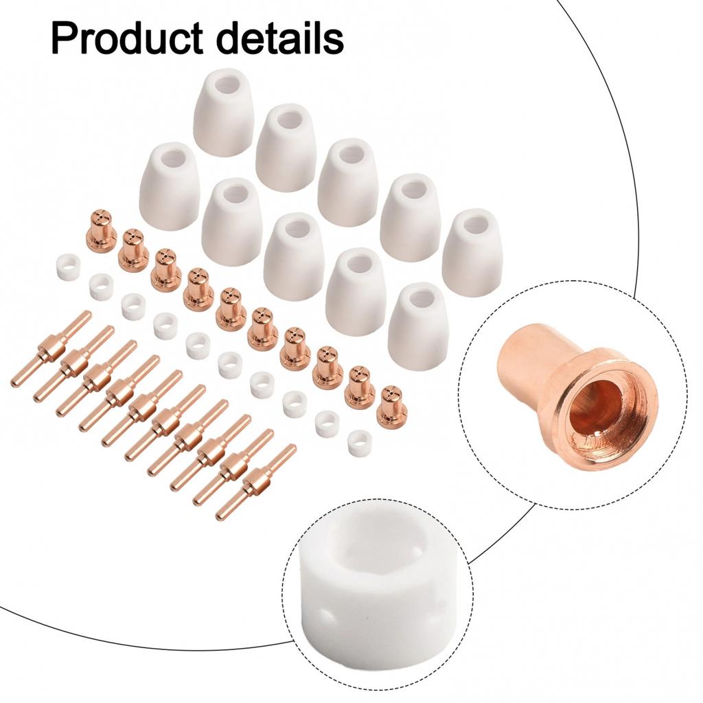 Extended Use Plasma Cutting Tips Pack of 10 Electrodes and More Total 30pc