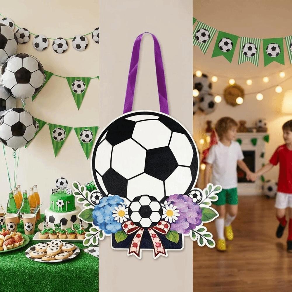 Handmade Soccer Themed Party Props Sunflower Flowers Home Decor Ornaments Fan Party
