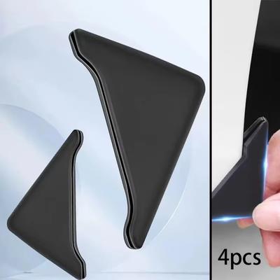 4PCS Anti-Scratch Auto Car Door Bumper Black Car Exterior Parts New Car Door Corner Covers