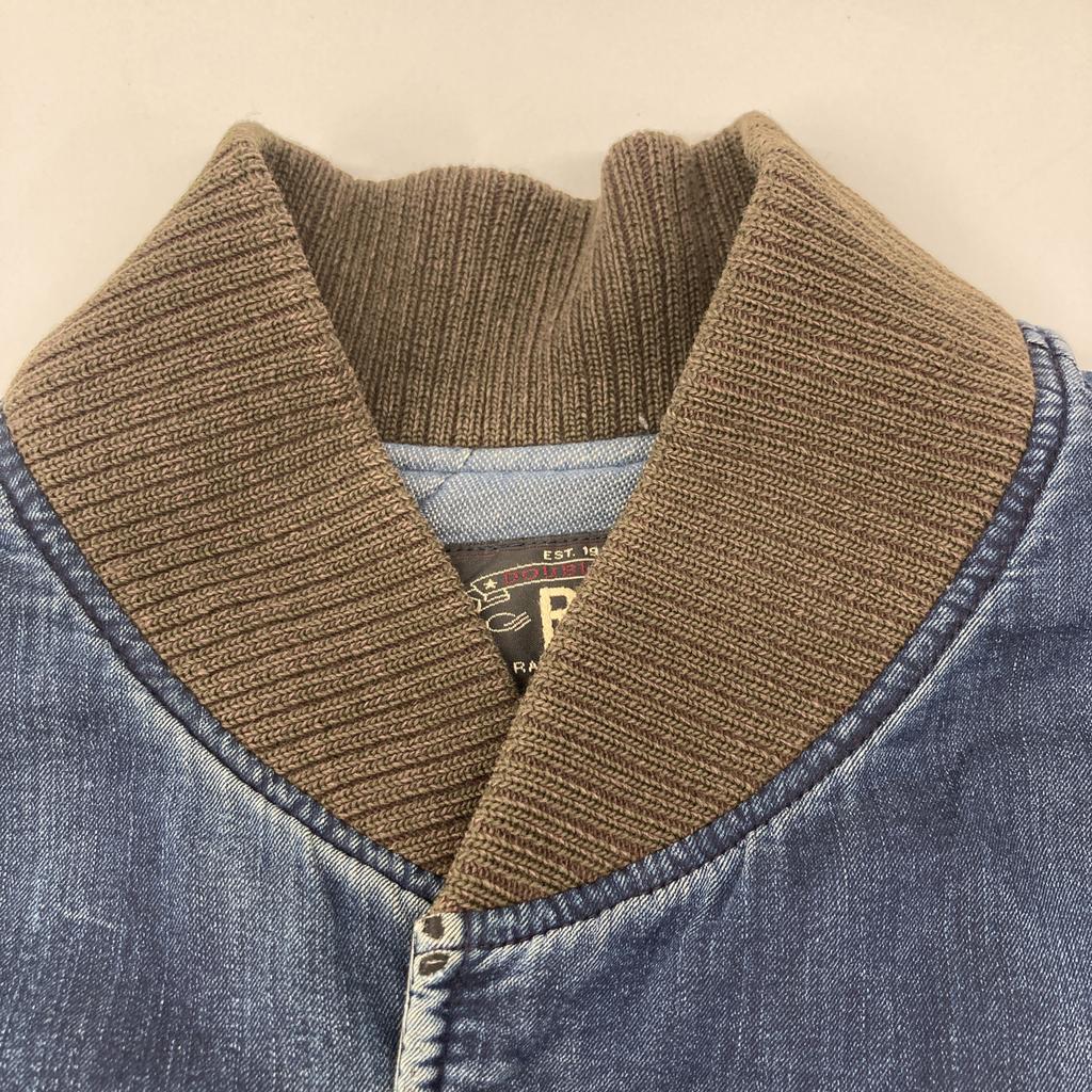 RRL Indigo Denim Quilted Twill Lunch Jacket Jacket M IndigoUsed