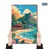 Vintage Metal Tin Sign Tropical Beach Bar Wall Decor