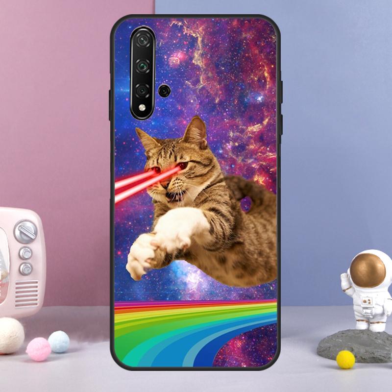 Cat In Space For Huawei Nova 12i 12s 11i 8i 7i 9 10 SE Y60 Y61 Y70 Y72 Y73 Y90 Y91 P20 P30 P40 Lite Case