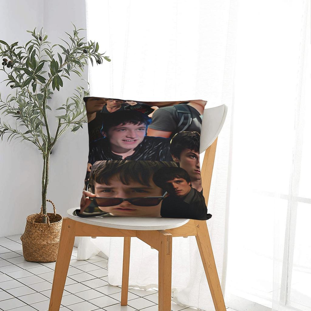 Josh Hutcherson Pillowcases Retro Trendy Pillow Case For Sofa Home Decor Graphic Pillow Cover