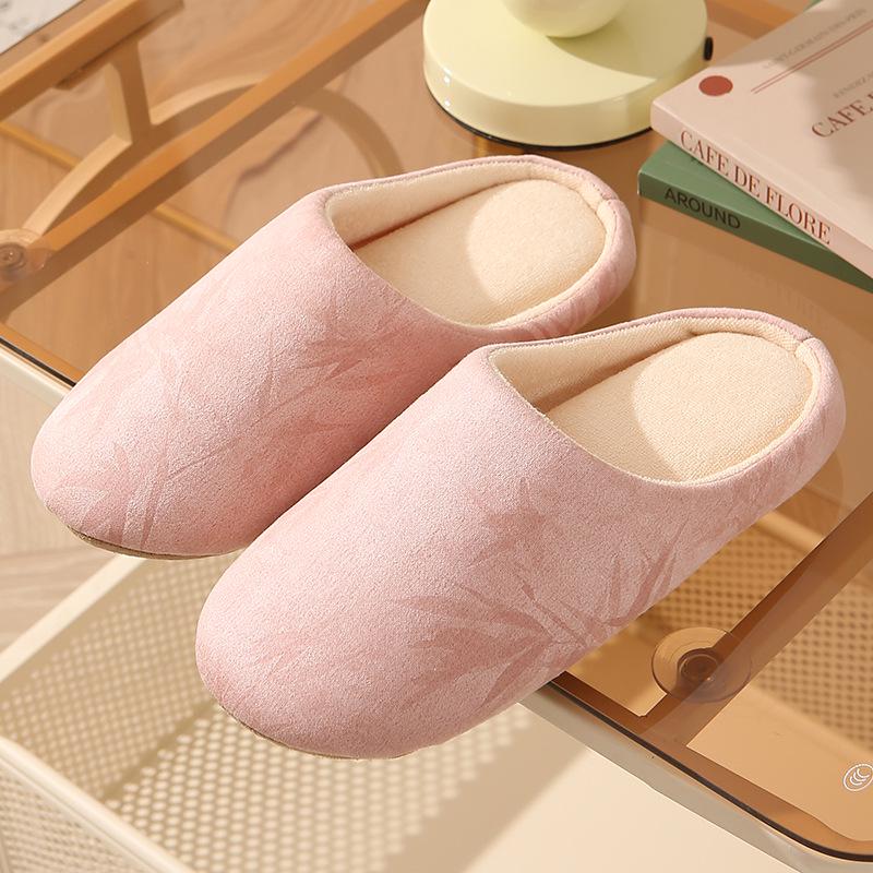 Pantofole da Donna in Cotone Silenziose a Punta Aperta - Suola Morbida in Tessuto, Lavabili in Lavatrice, Perfette per l'Autunno e l'Inverno in Casa