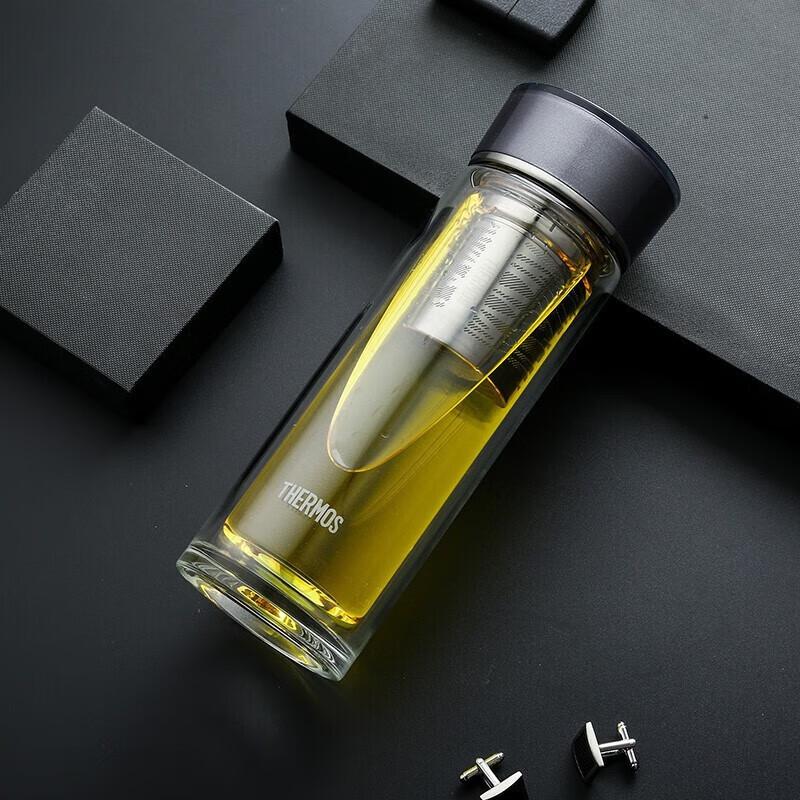 Thermos Double-Layer Insulated Glass Tea Cup