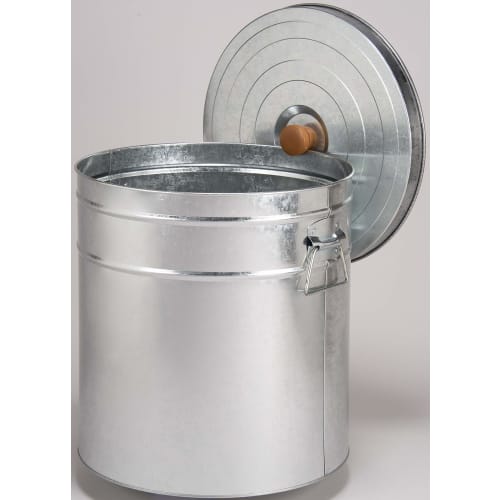 Sanwa Kinzoku Rice Container, Silver, Full Capacity: Approx. 40L, Rice Storage Capacity: Approx. 30kg, TMK-30
