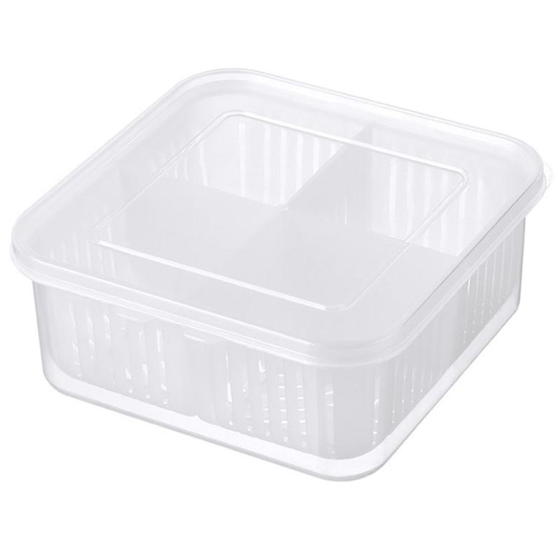 4 mřížky Potraviny Ovoce Úložný box Organizéry do chladničky a mrazničky