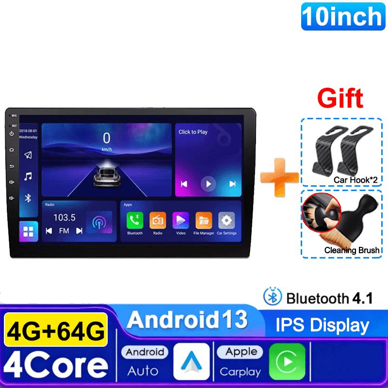 2Din Car Radio 7/9/10'' 64G Android 13 Wireless Carplay Radio Multimedia Stereo For Toyota Hyundai Kia Volkswagen Jeep Fiat