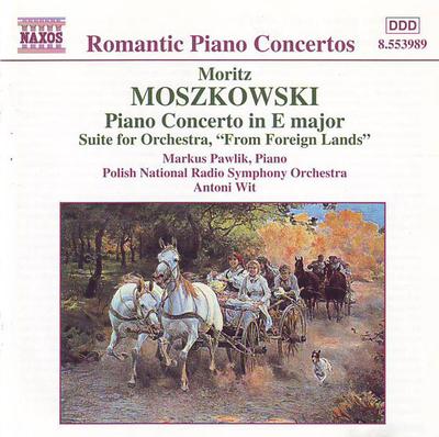 CD MORITZ MOSZKOWSKI, ANTONI WIT, POLI - Piano Concerto In E Major  8553989 Naxos 1998 Europe Classical Used