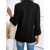 Autumn Winter Women's Solid Color Versatile Long Sleeve Blazer Fashion Outerwear