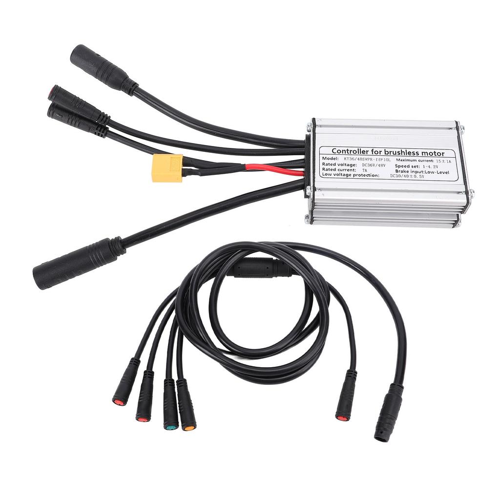36V 48V Ovladač motoru 6 tranzistorů 250W 350W Ovladač se sinusovým průběhem s linkou pro světlo a vodotěsným konektorem