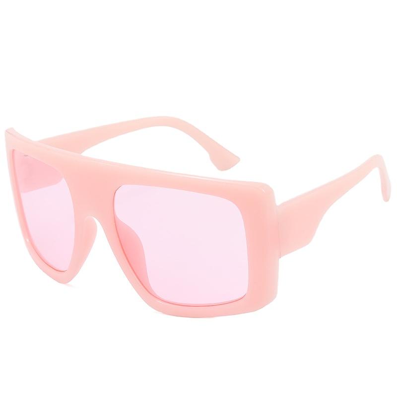 New Women'S Oversized Frame Sunglasses Women Fashion Jelly Square Sun Glasses Outdoor Travel Lady Eyewear Uv400