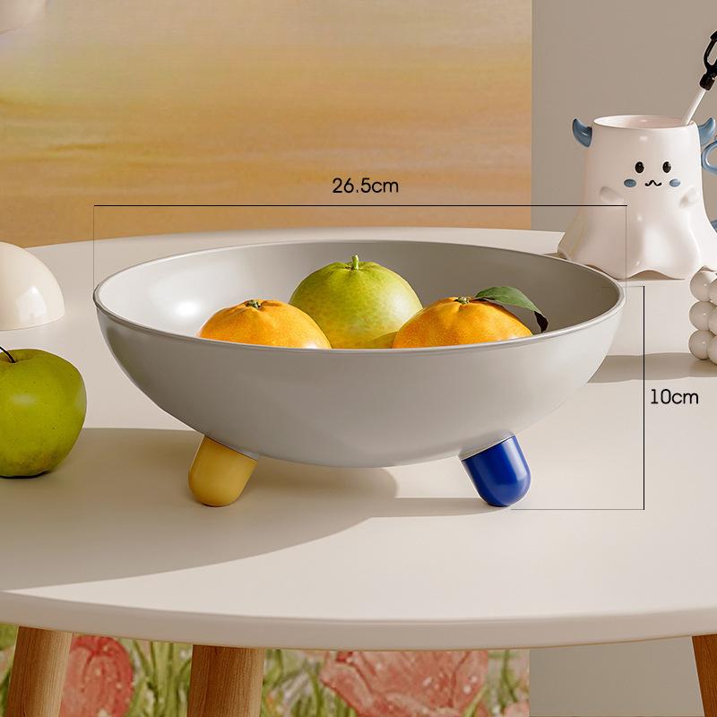 

Light Luxury Fruit Plate Household Plastic Retro Dried Fruit Nut Candy Box Creative Snack Pastry Placement Plate Bowl