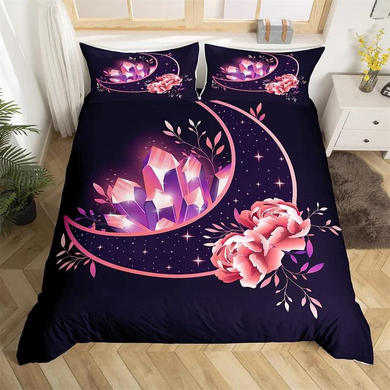 

Rose Floral Duvet Cover King Romantic Flowers Bedding Set Microfiber Valentine S Day Comforter Cover For Girls Woman Room Decor EU Single(135x200cm)