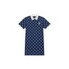 New MLB MONOGRAM Reading Collection Short Sleeved Dress Women's Navy Blue 3FOPM0443-43NYS