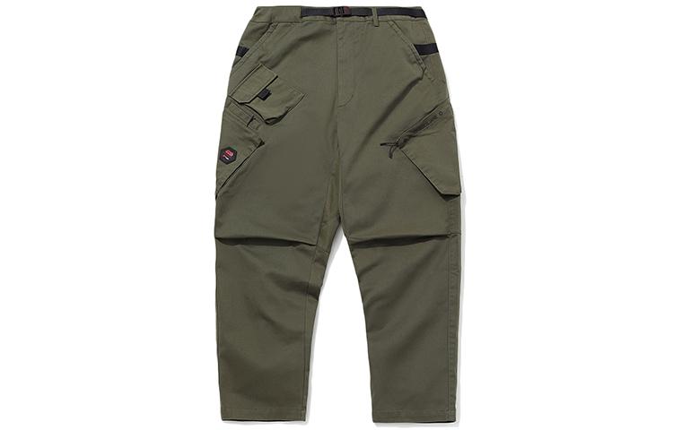 Li Ning x XINGQIUDAZHANLIANMINGKUAN Casual Pants Men s Dark Olive Green AKXQ503-2 XXL