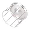 Stainless Steel Tortoise Feeder Reptile Food Dish with Round Railing Tortoise Feeding Basin for Home Pet Store