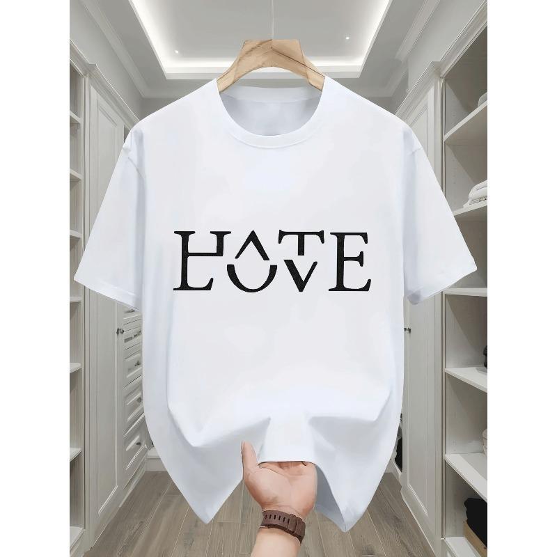 European sizes Boys T Shirt Casual Trendy Love Heart Graphic Kids Wear for Boys Ages 5-13 Sport Daily Holiday Outfit 110 белый