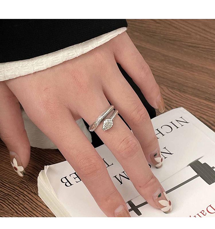 Yinruitai S925 Silver Snake Wrap Ring: Exquisite, Luxurious, and Unique Design for Women
