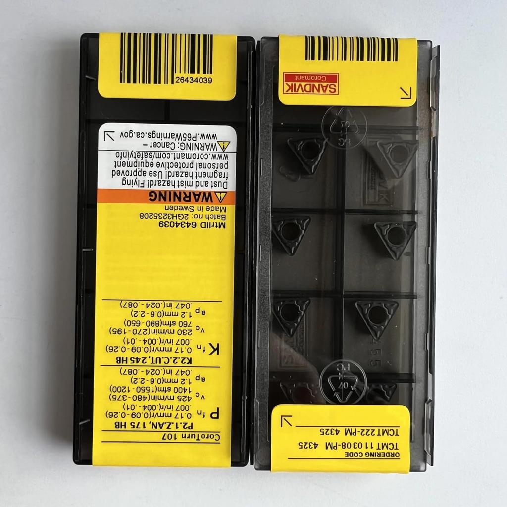 Original Sandvik / TCMT110308-PM 4325 /Carbide CNC Blade 10 PCS