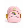 Kids Unicorn Backpack with Wings, 35x30 cm, Ultra Soft Plush, Pink Magical School Bag for Girls