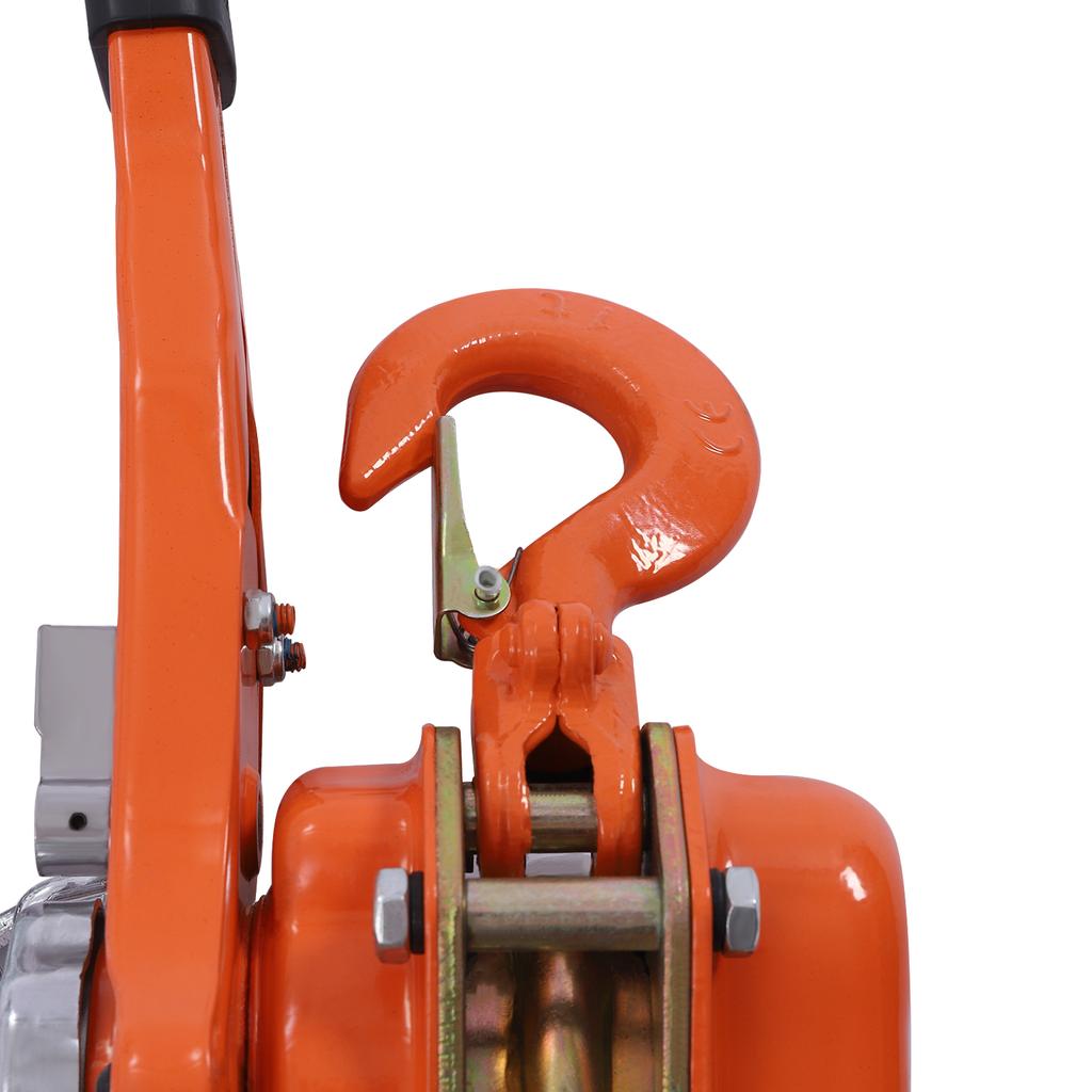 0.75T Manual Chain Hoist, 1650lbs Lifting Capacity 10ft Height, Manganese Steel Lever Hoist for Garage, Workshop, Construction