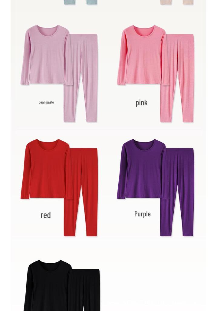 Women's Modal Thermal Underwear Set: Slim-Fit, Warm Base Layer for Autumn and Winter