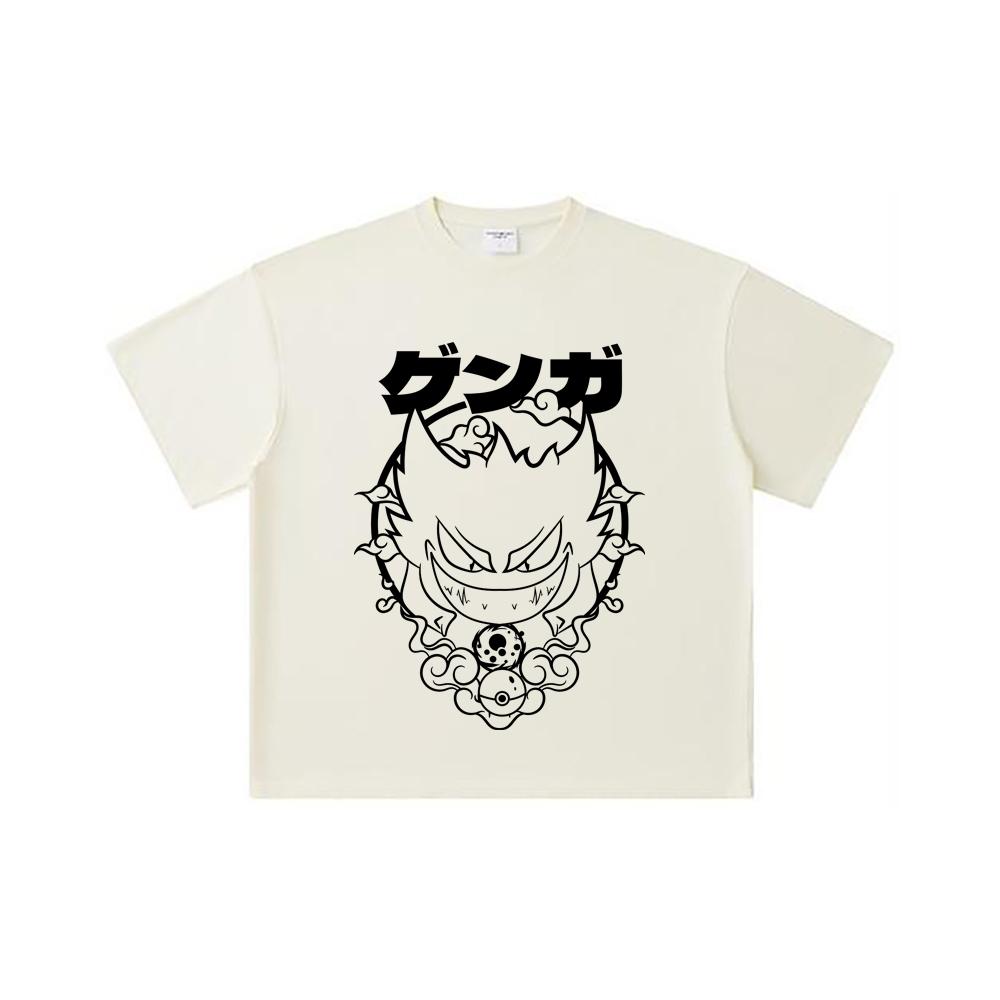 

Хлопковая футболка унисекс с принтом Gengar из коллекции Pokemon V10, плотность 260 г/м², двойная пряжа, 32 счет, 100% хлопок S абрикосовый