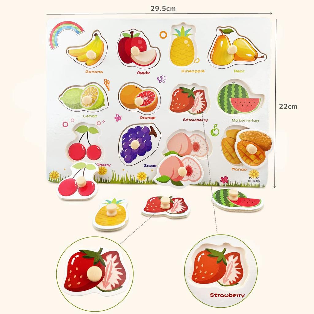 Wooden Puzzle 4 Types Series Mold Puzzle Montessori Puzzle Number Learning Shape Recognition English Alphabet Mold Matching Inset Magnetic Puzzle DIY