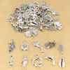18/48Pcs/Lot Silvery Marine Life Charms For Handmade DIY Bracelets Conch/shells/turtles/fish/seahorse Pendants Earrings And Necklace Jewelry Making.