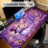 Winter Theme Personalized Mouse Pad Custom Name Text Non Slip Desk Pad For Laptop Office Desktop