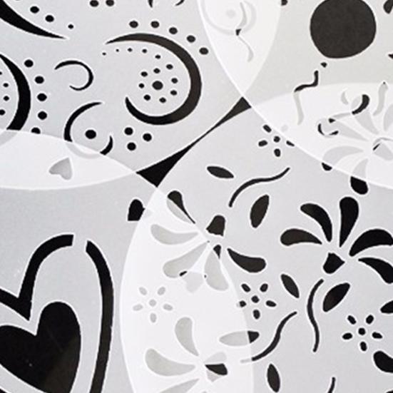 4Pcs Cake Stencils Food Grade High Toughness PP Cake Cookie Stencil Template Molds Baking Supplies for Home