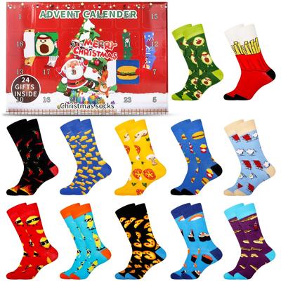 Kerstsokken En Winter Claus Eland Sokken Kerstcadeau Trendy Sokken
