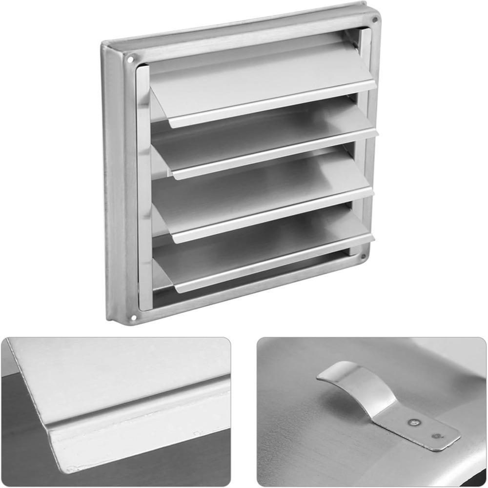 1pcs Gravity Moving Flap Dryer Vent Cover Stainless Steel Exterior Vent Grille Home Exterior Wall