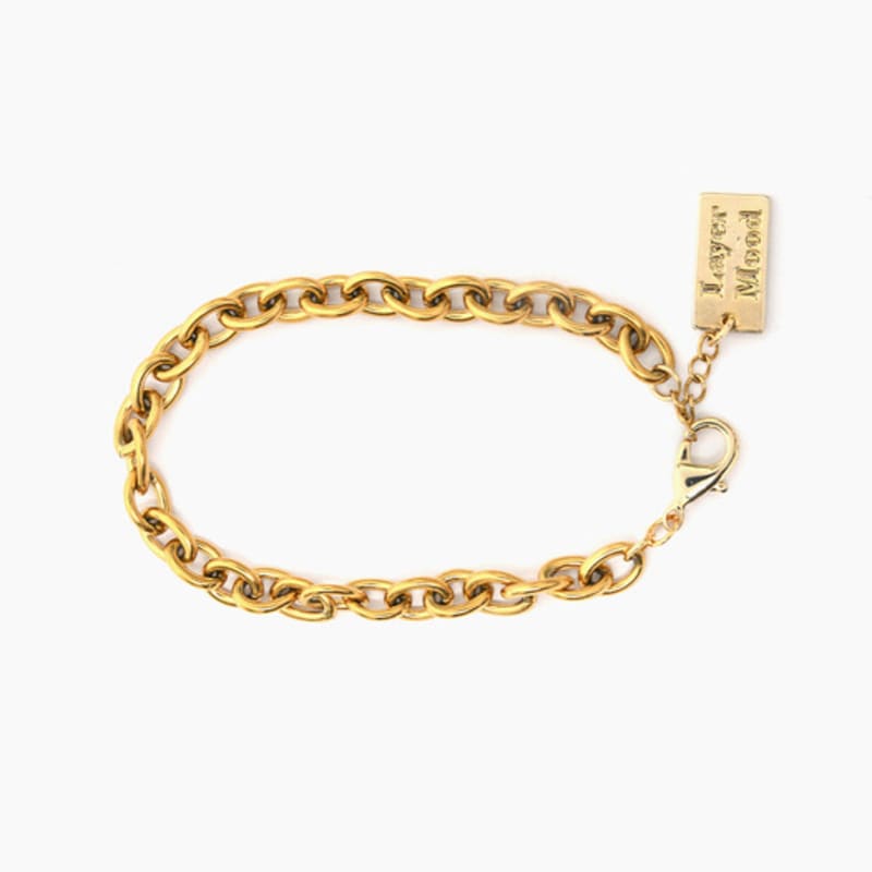 LAYERMOOD Gold Basic Mini Chain BR