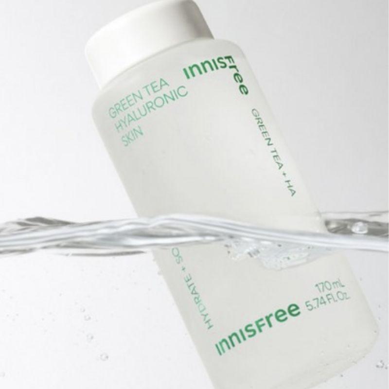 Innisfree Grüner Tee Hyaluron Hautpflege Set – Feuchtigkeitsspendendes & Ausgleichendes Tägliches Hautpflege Duo