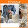 Fashionable Vintage Small Bucket Bag With Lace And Pearl Detailing For Women