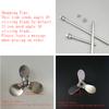1pcs Lab Stainless Steel DIA40mm To 120mm Three Blade Propeller Stirring Dispersing Rod with Nut,Blade and Rod Choose Separetely