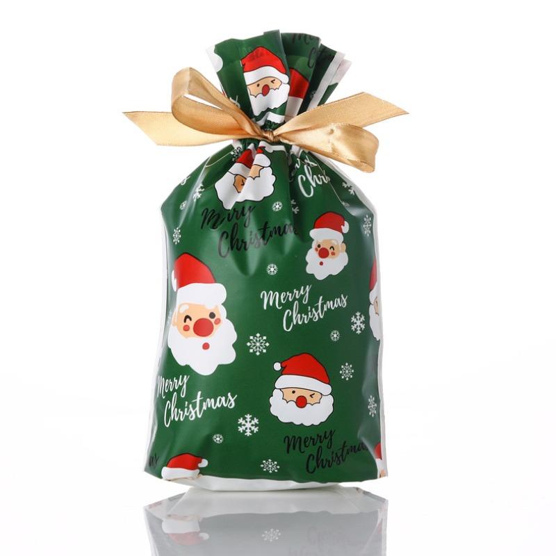 Drawstring Christmas and New Year Gift Packaging Bags Candy Tea Toy Gift Bag Moisture-proof and Light Proof Storage Bags