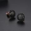 5 Styles Elegant Natural Black Zircon Stud Earrings For Women  Rose Gold High Quality Daily Fine Jewelry